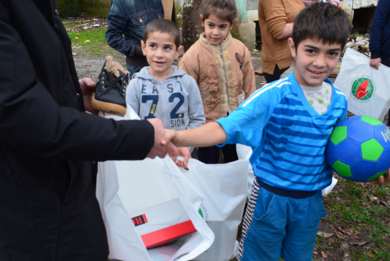 Winter shoes sets distributed to those in need in Abkhazia on New Year's Eve