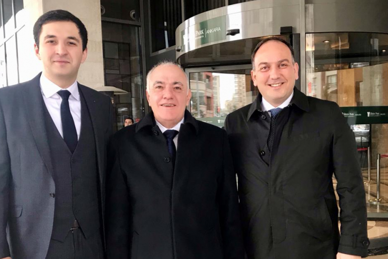 خلال زيارة وزير الخارجية الأبخازي داود كوفي إلى تركيا