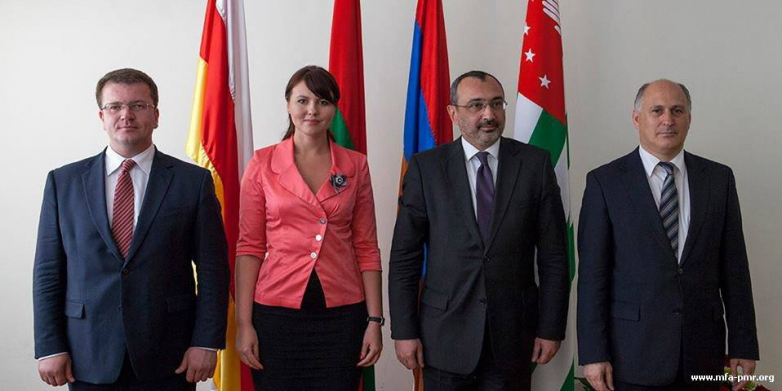 На четырехсторонней встрече глав внешнеполитических ведомств Преднестровья, Южной Осетии, Абхазии и Нагорного Карабаха