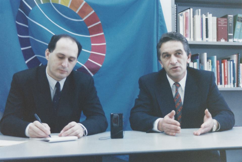 With Vladislav Ardzinba in The Hague