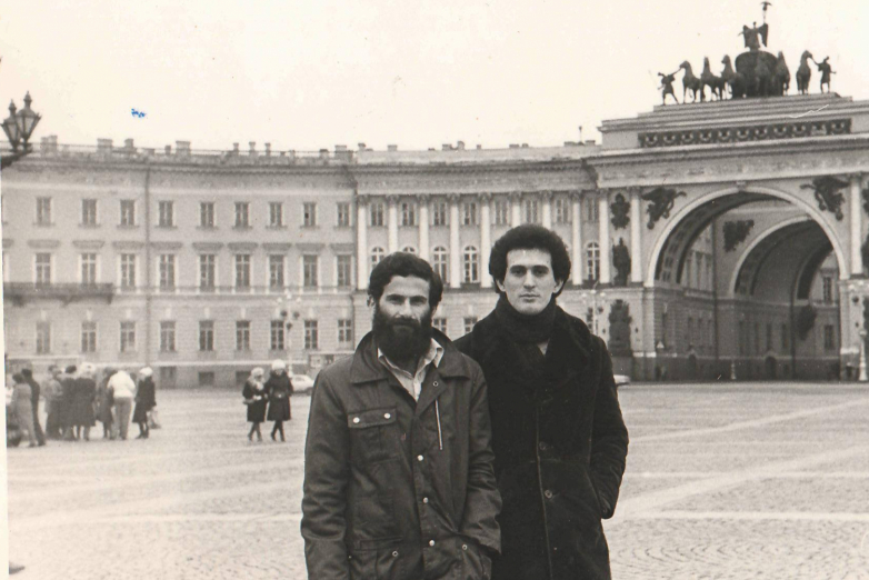 With Mushni Khvartskiya in Leningrad