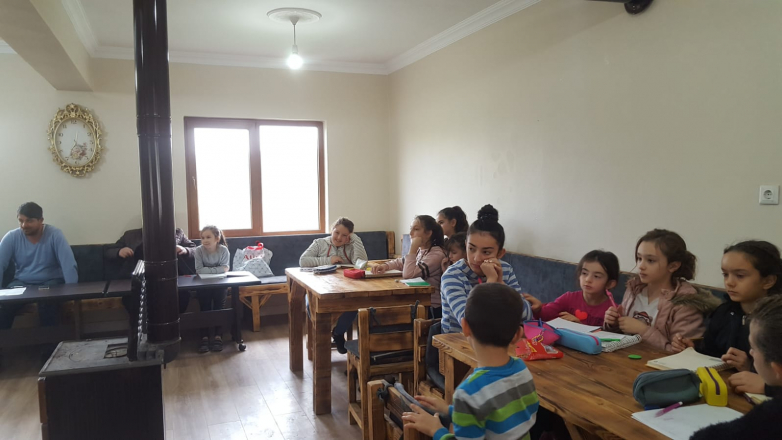 Instructor Elis Argun teaches Abkhaz language in Turkey