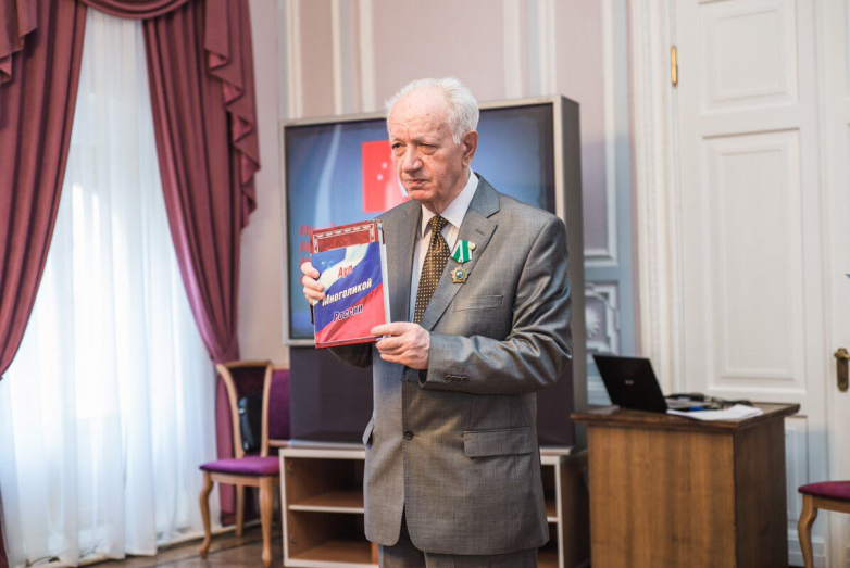  Yury Isufovich Agirbov at the presentation of the culture of the Abaza people in the youth ethnoclub of the Center for the Culture of the Peoples of Russia in the Vasily Polenov House of Folk Art in Moscow