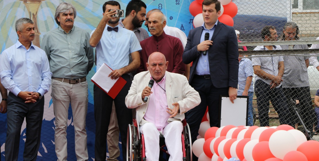 Honorary guest of the Games Ambassador-at-Large of the Ministry of Foreign Affairs of Abkhazia Vito Grittani, who came from Italy to attend the event.  He spoke from the stage, noting the scale of the competition