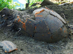 Archaeological site in the village of Anhua, Abkhazia, 2013