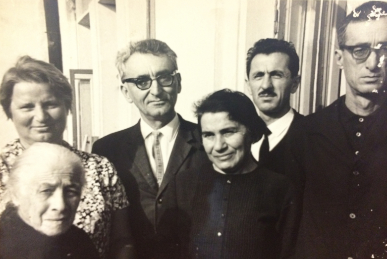  In the photo in the center, Khukhut Bgazhba with his wife Tatyana