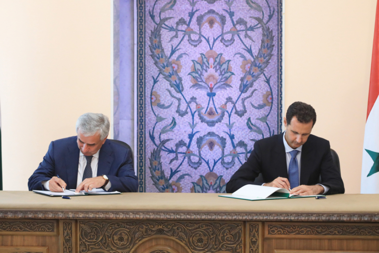 الزيارة الرسمية للرئيس راوول خاجيمبا إلى سوريا