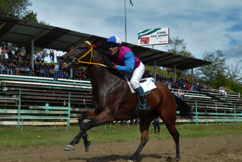 Mıku köyünde gerçekleştirilen at yarışları
