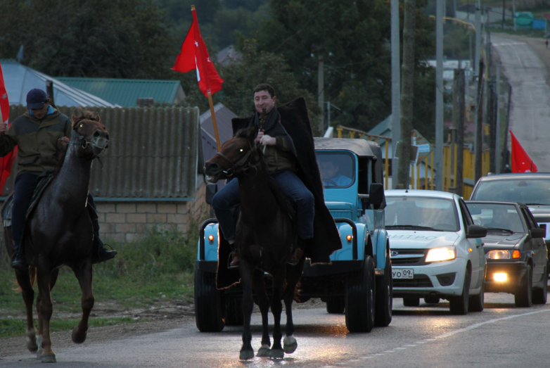 Участники автоколонны из КЧР в Абхазию