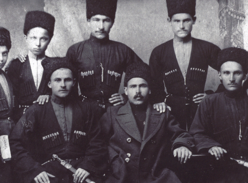 Years of study at the madrasah: in the photo is Uncle Ismel Bemurza (sitting first on the left) and Tatlustan Tabulov (standing first on the left)