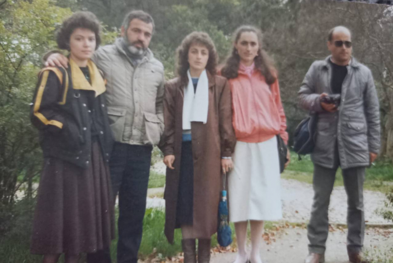 Soldan sağa Manana Palba, Daur Zantaria, Gunda Kvitsinia, Eleonora Kogonia