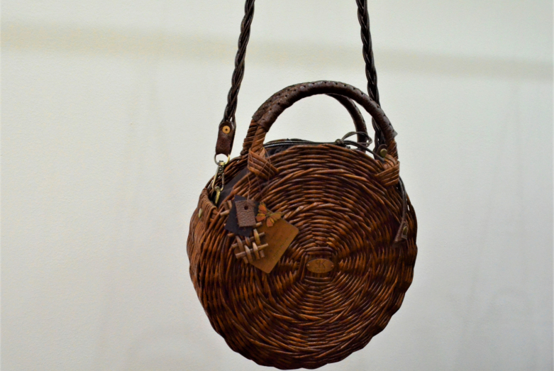 Bag from Inna Salakaya's paper vine at the festival of folk crafts and handicrafts of Abkhazia “Ahynapkua”